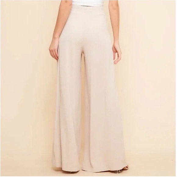 Saints & Hearts Ribbed Wide Leg Pull On Pants - Picture 2 of 10